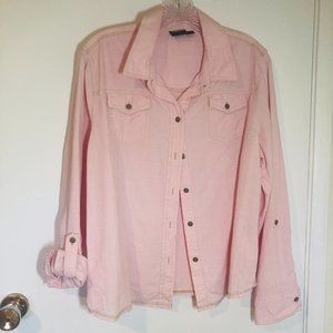 Sonoma Western style shirt with long or Roll up Sleeves Size S